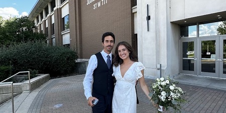 Couple in front of KCJC