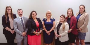 Director Dr. Alexandra Tsang (center) with the Kane County Diagnostic Center's clinical staff